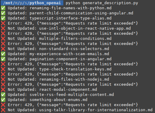 script execution errors